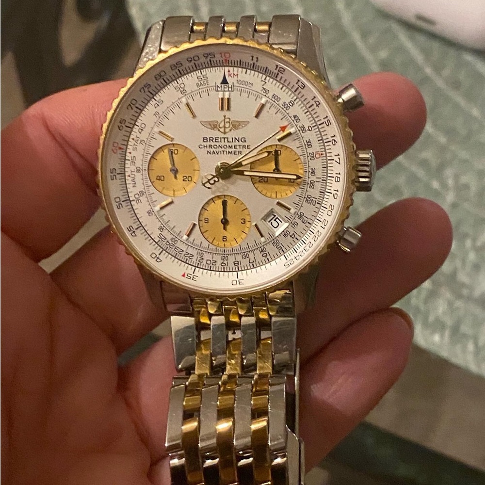 Breitling Navitimer Chronograph - Gold and Silver
